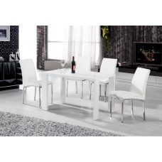 Peru Dining Table White High Gloss