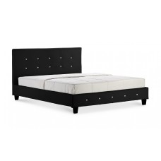 Quartz PU Single Bed Black