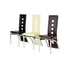 San Francisco/Phoenix Chair Chrome/Black (6s)