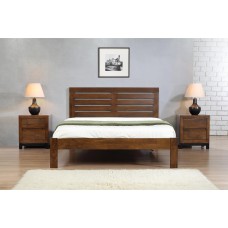 Vulcan Double Bed Rustic Oak