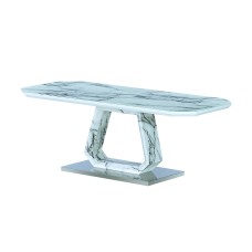 Westlake Marble Effect Glass Coffee Table