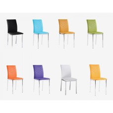 Carina PU Chairs Chrome & Purple (4s)