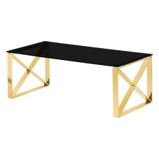 Ningbo Gold Black Glass Coffee Table