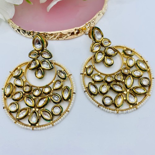 Kundan Beaded chaandbali