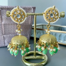 Mint Gold Jhumki