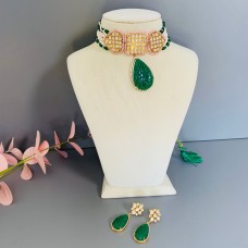 Green zoya Choker Set