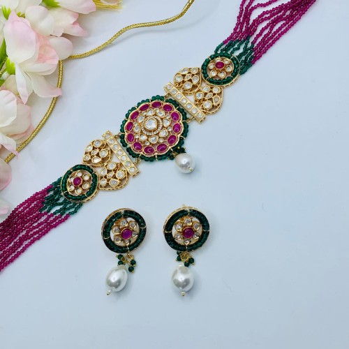 Magenta Liya Choker set