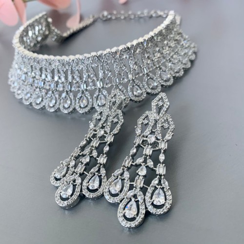 Nora silver Necklace set
