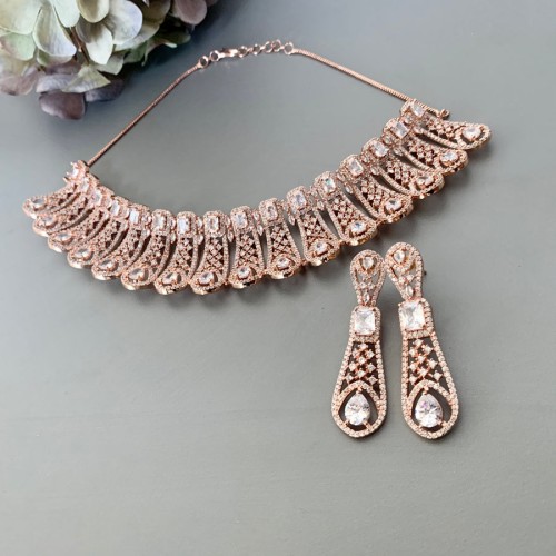 Nora Necklace Set - Rose Gold