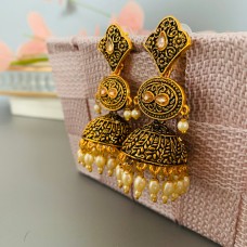 Amaira Antique Gold Jhumki/Earrings