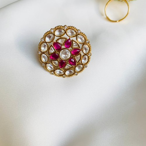 Polki Ruby Ring