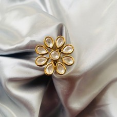 Polki Flower Ring