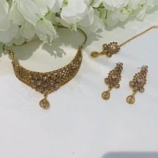 Gold Crown Choker set