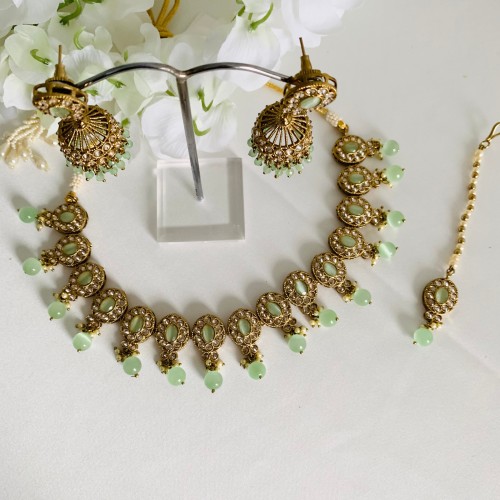 Mint Antique Necklace Set
