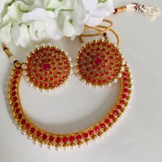 Ruby Necklace Set