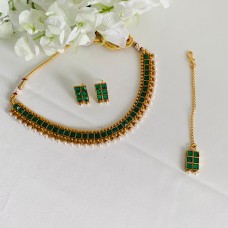 Green Gold Necklace set