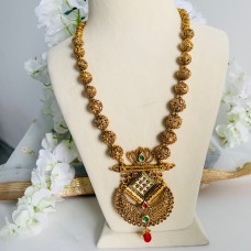 Classic Long Gold Kundan Necklace Set