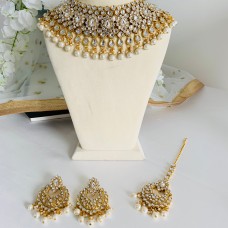 Kundan Gold Necklace Set