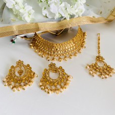 Kundan Gold Choker Set