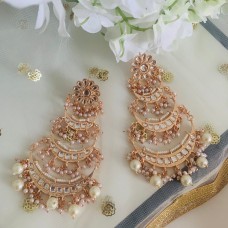 Rose Gold Chandbaali Earrings