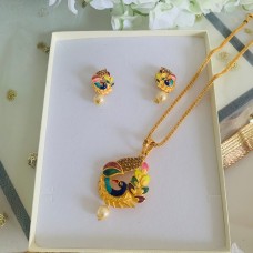 Peacock Pendant Set