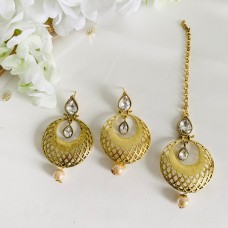 Gold Maang Tika Set