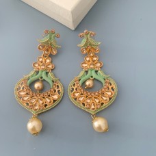 Mint Meenakari Saanvi Earrings