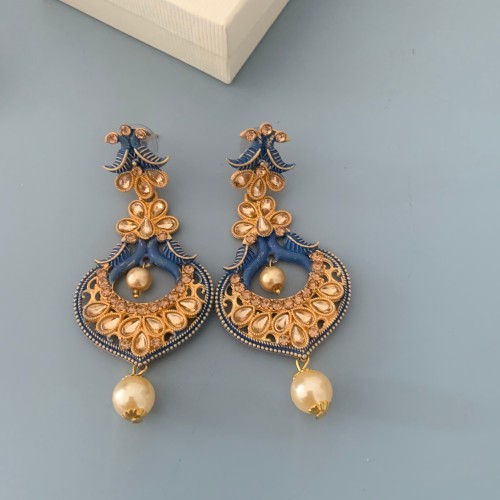 Blue Meenakari Saanvi Earrings