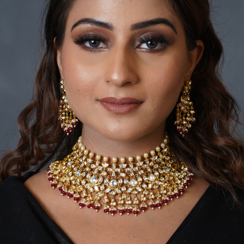 Red Mahira Necklace set