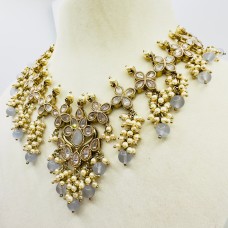 Grey Mahira Necklace set