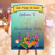 Indian Wedding Welcome Sign - Pre-Wedding, Jaggo, Party, Printed on Foamex, A1 or A2