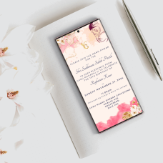 Pink Bliss: Modern Digital Sukhmani Sahib Invitation