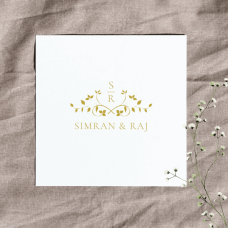 Elegant Wedding Logo | Indian Wedding Emblem | Luxury Wedding Monogram