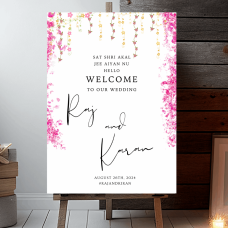 Indian Wedding Welcome Sign | Personalised | Digital