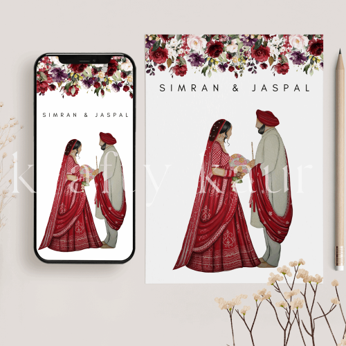 Sacraed Knot in Style: Sikh Digital Wedding Invitation