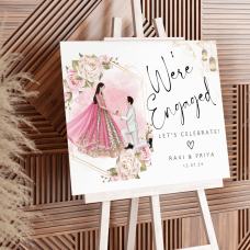 Engagement Wedding Welcome Sign - Digital