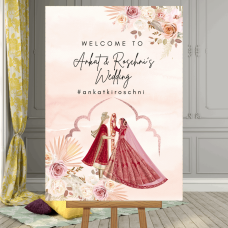 Indian Wedding Welcome Sign | Printed