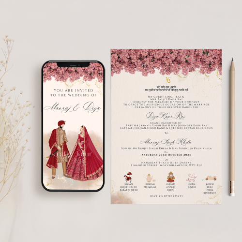 E-Phera Perfection: Sikh Matrimonial Digital Invitation