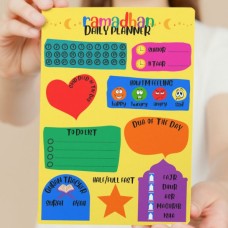 Children's colourful A5 daily planner notepad - to do lists - islamic to do list- notepad gift - A5 to do list