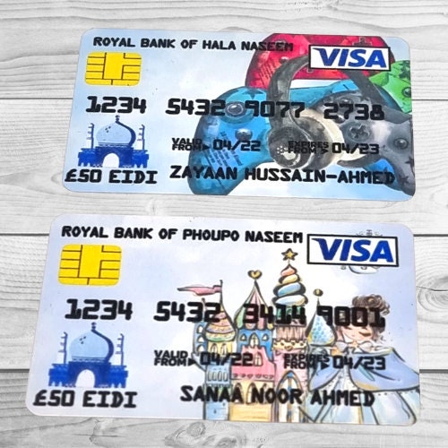 Children's Money Bank Card - Gifting - Birthday - Eid - Christmas