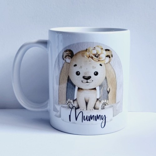 Lion Mummy Mug - 11 and 15oz - new parent gift - new baby