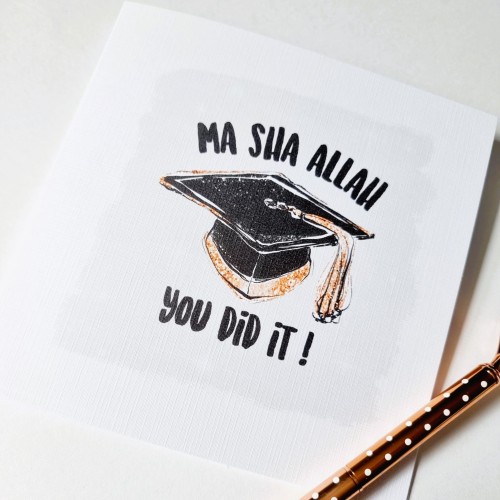 Graduation Greetings Card - Islamic cards - blank cards