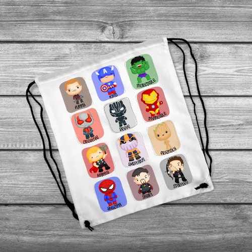 Superhero Drawstring Bag