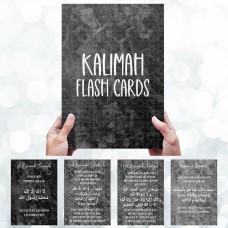 Kalimah flash cards - adults, boys and girls - islamic gifts - eid and ramzan gifts - learning