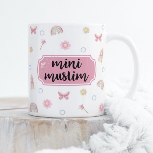 Pink Mini Muslim Mug - 11oz and 6oz - birthday gifts