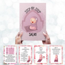 Digital Download Pink Salah flash cards - islamic gifts - eid and ramzan gifts - learning