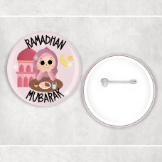 Children's Islamic Ramadan Mubarak Badge Muslim Gifts - Muslim Baby Pin, Button - Ramadan Eid Gifts - Islamic
