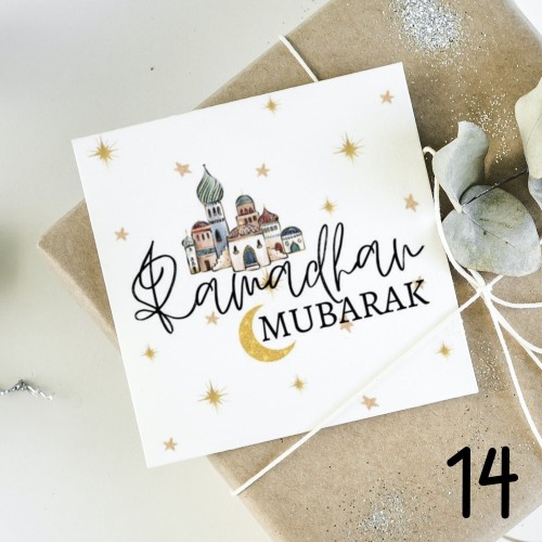 Ramadan Mubarak Greeting Cards 6 DESIGNS - Islamic cards - Gifts , eid cards