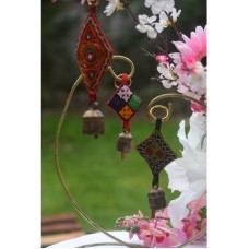Handmade Bell Art Key Rings