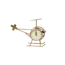 Handmade Helicopter with Watch Encased in the Body